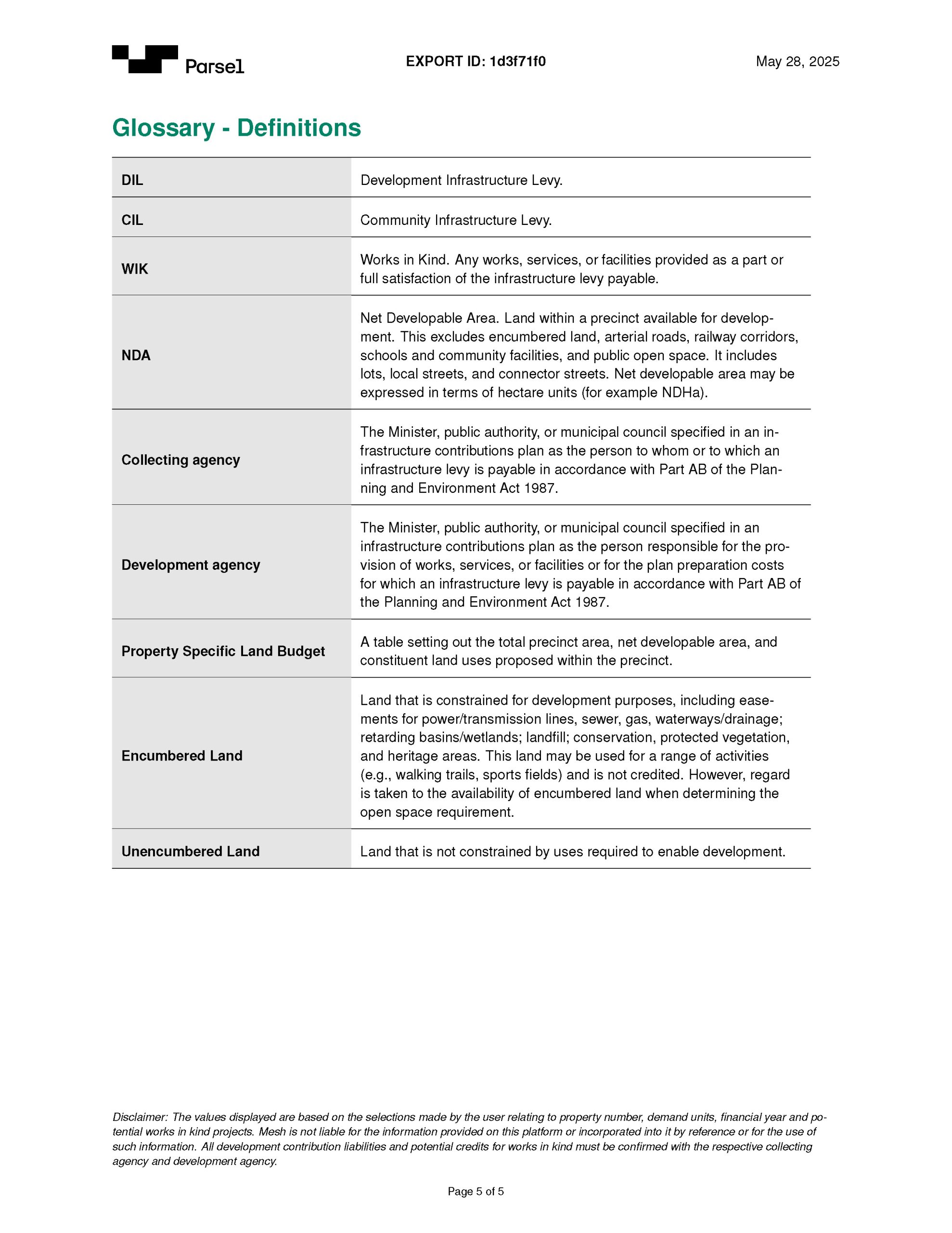 Creamery_Road DCPParselSummaryReport_Page_5